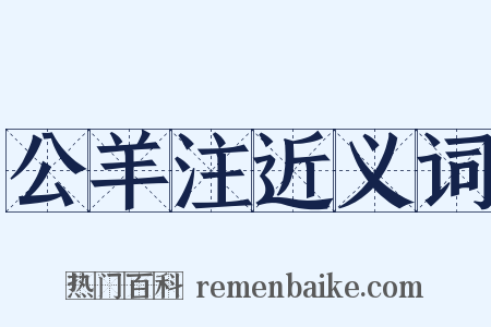 公羊注近义词是什么意思的图片